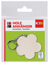 Image Marabu KiDS Schlüsselanhänger "Blume", aus Holz