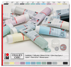 Image Marabu Kreidefarbe "Chalky-Chic", 12 x 100 ml
