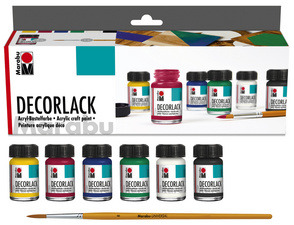 Image Marabu Acryllack Decorlack, Starter-Set, 6 x 15 ml