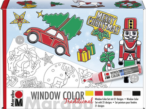 Image Marabu Window Color Set "XMAS Traditional", 6 x 25 ml