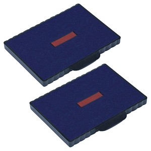 Image 2 trodat Ersatzstempelkissen 6/511/2 blau/rot 8,5 x 5,5 cm