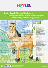 Image HEYDA Blanko-Puzzle, 12 Teile, 350 x 500 mm, weiß