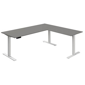 Image kerkmann Sitz-Steh-Schreibtisch Move 3 mit Anbau, graphit