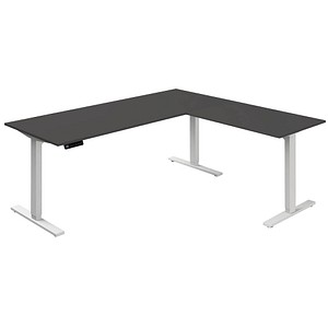 Image kerkmann Sitz-Steh-Schreibtisch Move 3 mit Anbau, anthrazit