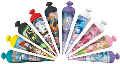 Image ROTH Schultüten-Sortiment, mit Effekten, rund, 700 mm