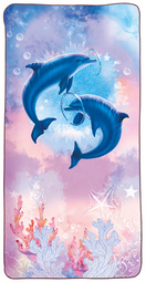 Image ROTH Kinder-Badetuch "Delfine", 600 x 1.200 mm