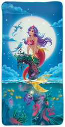 Image ROTH Kinder-Badetuch "Magische Meerjungfrau", 600 x 1.200 mm