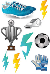 Image ROTH Bügeldekoration für DIY-Stoffschultüte, Champion