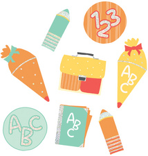 Image ROTH Streuschmuck "Einschulung", 60-teilig, mit Effekt