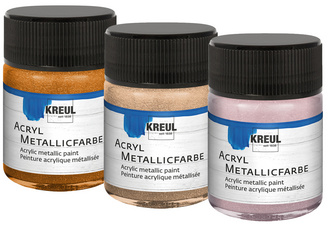 Image KREUL Acryl-Metallicfarbe, roségold, 20 ml