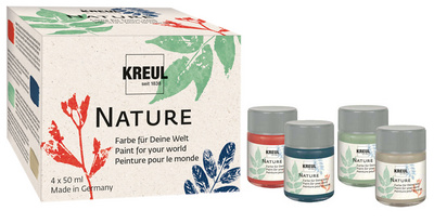 Image KREUL Kreativfarbe Nature, 4 x 50 ml Set