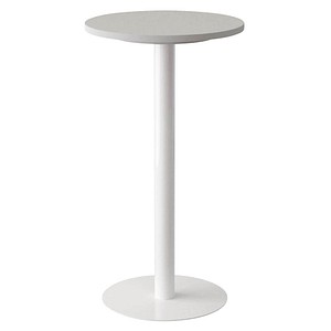 Image PAPERFLOW Stehtisch easyDesk, Durchmesser 600 mm, weiß/ weiß