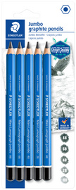 Image STAEDTLER Bleistift Mars Lumograph jumbo, 5er Blister