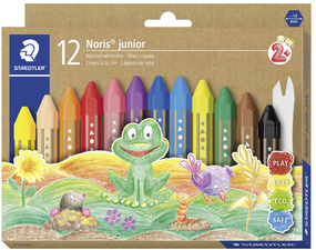 Image STAEDTLER Wachsmalkreide Noris junior, 12er Kartonetui