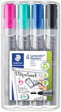 Image STAEDTLER Lumocolor Flipchart-Marker 356, 4er Etui