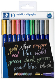 Image STAEDTLER Marker Metallic calligraphy 10 St.im Etui, 2.8mm