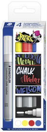 Image STAEDTLER Lumocolor Kreidemarker chalk marker, 4er Etui