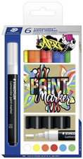 Image STAEDTLER Lumocolor Acrylmarker paint marker, 6er Etui