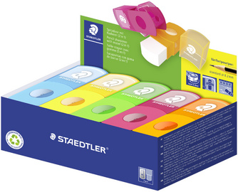 Image STAEDTLER Radierer-Spitzer-Kombi 511 SE, 10er Display