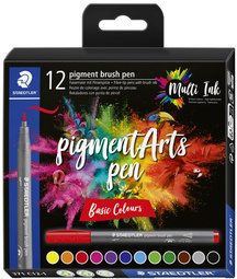 Image STAEDTLER Fasermaler pigment brush pen "Basic Colours"