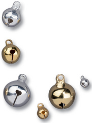 Image folia Metallglöckchen, 3 Größen sortiert, Pastellfarben