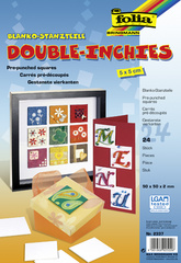 Image folia Blanko Stanzteile "Inchies", 25 x 25 mm, weiß