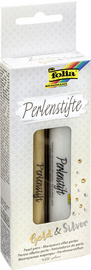 Image folia Perlenstifte "Gold & Silver", 30 ml, 2er Set