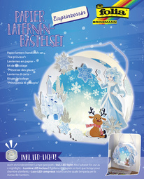 Image folia Laternen-Bastelset "Eisprinzessin", weiß