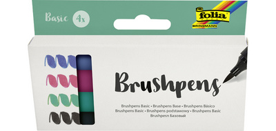 Image folia Pinselstift Brush Pens "Basic", 4er Set