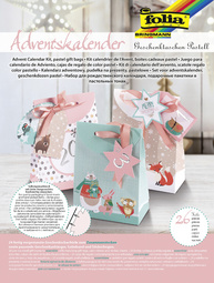 Image folia Adventskalender "Geschenktaschen Pastell", 26-teilig