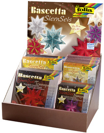 Image folia Faltblätter Bascetta-Sterne I, im Thekendisplay