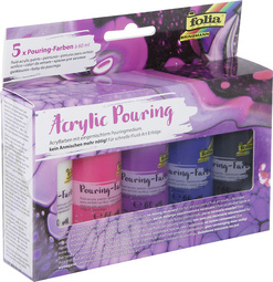 Image folia Acrylic Pouring-Farbe "INTENSIV", farbig sortiert