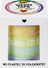 Image folia Deko-Klebeband Washi-Tape "HOTFOIL RAINBOW", 5er Set