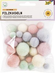 Image folia Filzkugeln ICE DREAM, Merinowolle