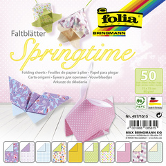 Image folia Faltblätter "Springtime", 150 x 150 mm, 80 g/qm