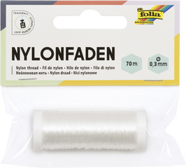 Image folia Nylonfaden auf Spule, 0,3 mm x 70 m, transparent