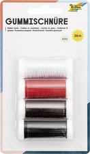 Image folia Gummischnüre BASIC, 4 Farben à 5 m sortiert