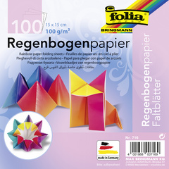 Image folia Regenbogen-Faltblätter, 150 x 150 mm, 100 g/qm