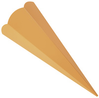 Image folia Schultüten-Zuschnitt, 6-eckig, 680 mm, orange