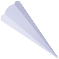 Image folia Schultüten-Zuschnitt, 6-eckig, 680 mm, hellblau