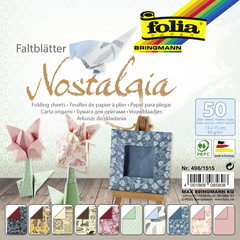 Image folia Faltblätter "Nostalgia", 150 x 150 mm, 50 Blatt