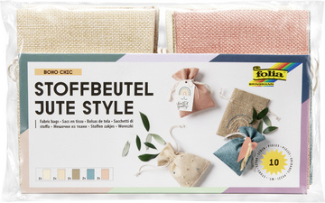 Image folia Stoffbeutel Jute Style "BOHO CHIC