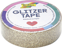 Image folia Deko-Klebeband Glitzer-Tape, 15 mm x 5 m, gold