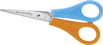 Image folia Kinder-Bastelschere, spitz, Linkshänder, Länge: 135 mm