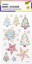 Image folia Weihnachts-Sticker Shiny CHRISTMAS
