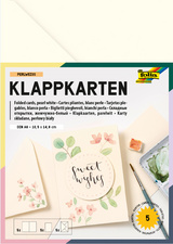 Image folia Klappkarten-Set, 105 x 150 mm, weiß