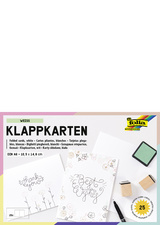 Image folia Klappkarte, 190 g/qm, DIN A6, weiß