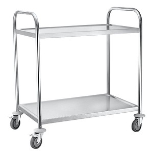 Image Servierwagen silber 84,5 x 52,5 x 94,0 cm