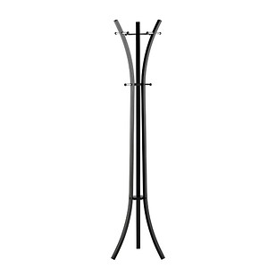 Image ALCO 2873-11 Bodenstehend 9hook(s) Schwarz Gaderobe (2873-11)