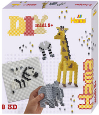 Image Hama Bügelperlen midi "Safari", Geschenkpackung